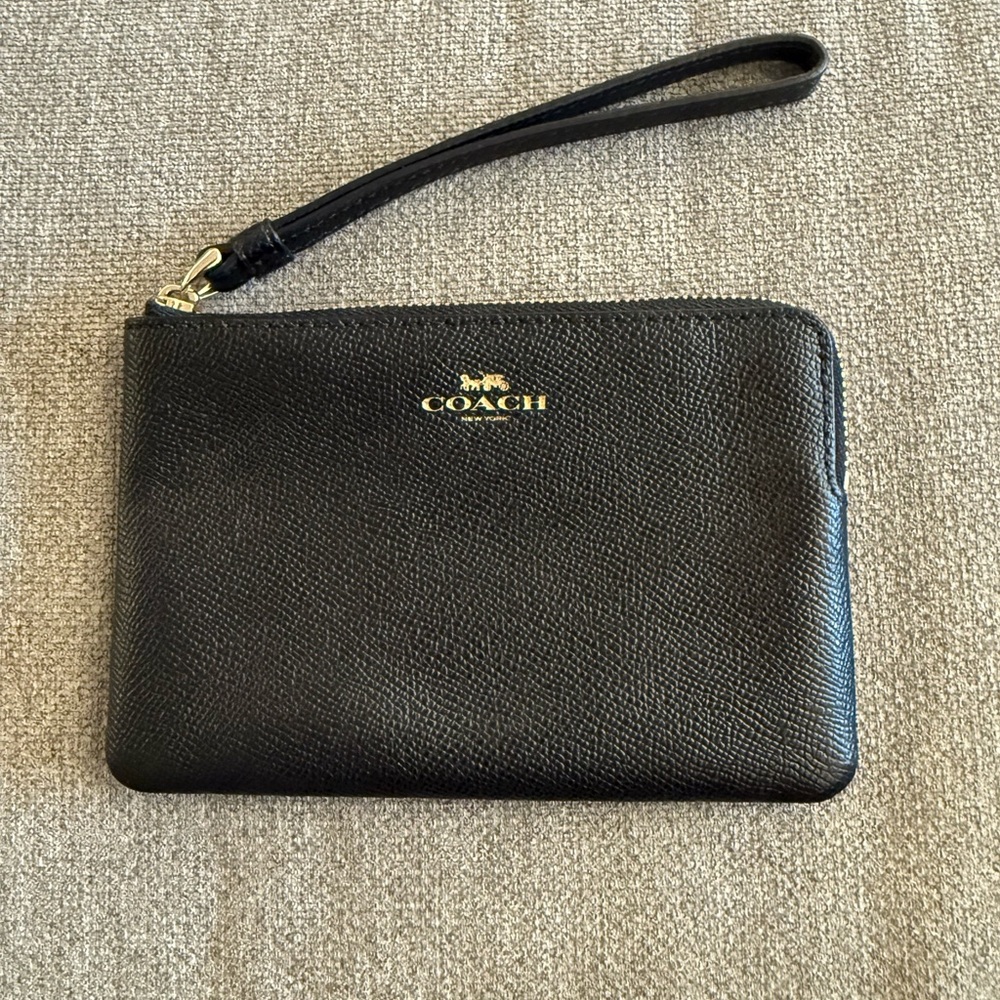 Coach Black Wristlet